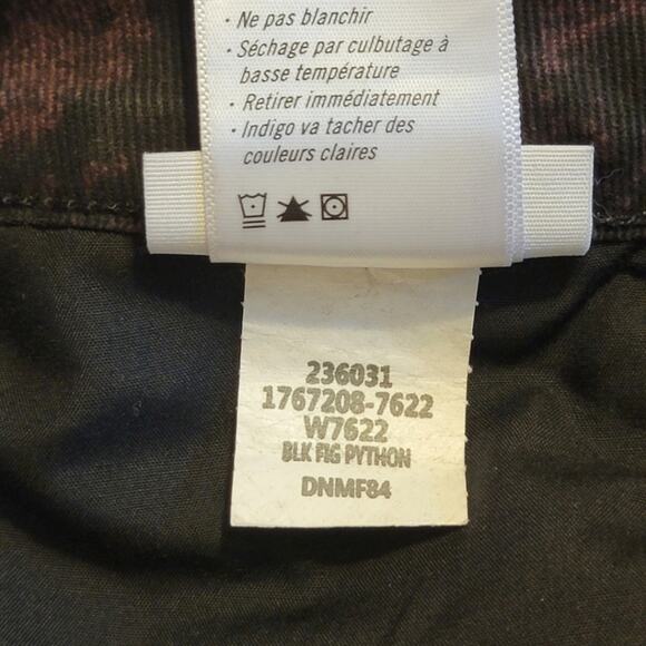 Paige Hoxton Ankle Snakeskin Pattern High Rise Stretch Black Skinny Jean Size 31 - Picture 11 of 12